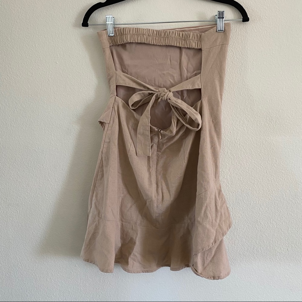 NUDE STRAPLESS SUNDRESS - Picture 2 of 5
